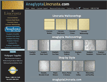 Tablet Screenshot of anaglyptaandlincrusta.com